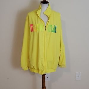 Vintage Uzzi yellow windbreaker size L